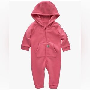 Carhartt Baby girl's Long-Sleeve Zip-Front Hooded Coverall 6 months NWT perfect